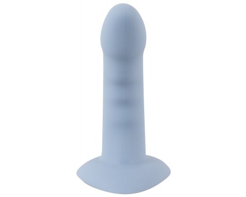 Вибростимулятор на присоске Heart Guy, голубой