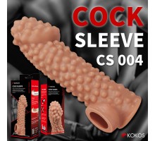 Насадка на фаллос с бугорками COCK SLEEVE RES.004