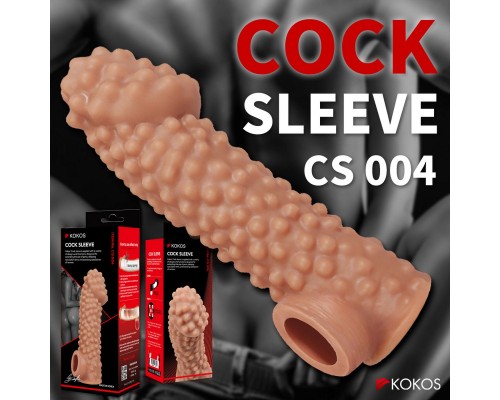 Насадка на фаллос с бугорками COCK SLEEVE RES.004 - уникальный интимный аксессуар для наслаждения