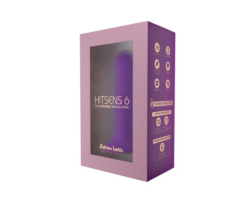 Дилдо на присоске с двойной плотностью ADRIEN LASTIC DILDO HITSENS DUAL DENSITY S06 Purple