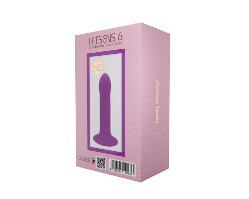 Дилдо на присоске с двойной плотностью ADRIEN LASTIC DILDO HITSENS DUAL DENSITY S06 Purple