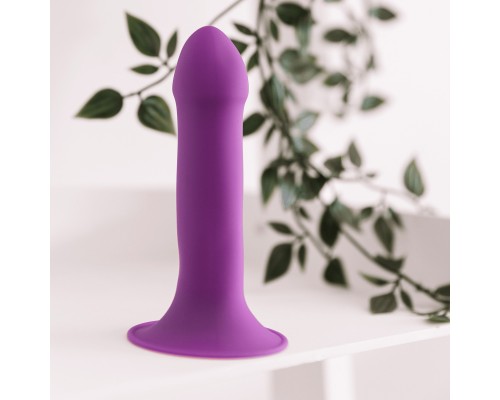 Дилдо на присоске с двойной плотностью ADRIEN LASTIC DILDO HITSENS DUAL DENSITY S06 Purple