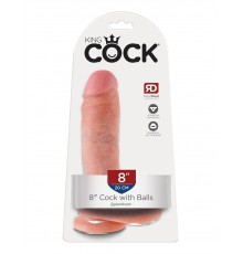 Фаллоимитатор на присоске 8 Cock with Balls