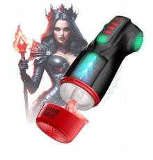 Интерактивный мастурбатор Masturs Shadow Sinner Raven. Вакуум, вибрация, подсветка.