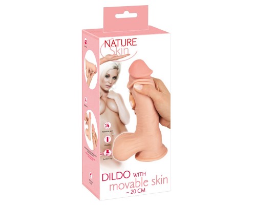 Приобретите фаллоимитатор Nature Skin 20 см с подвижной кожей в нашем интернет-магазине