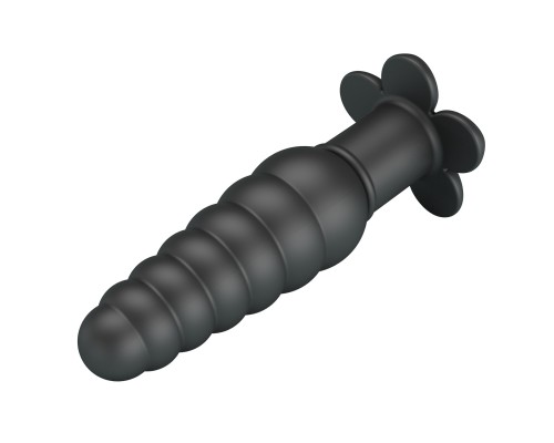 Анальная вибропробка ребристая Imron