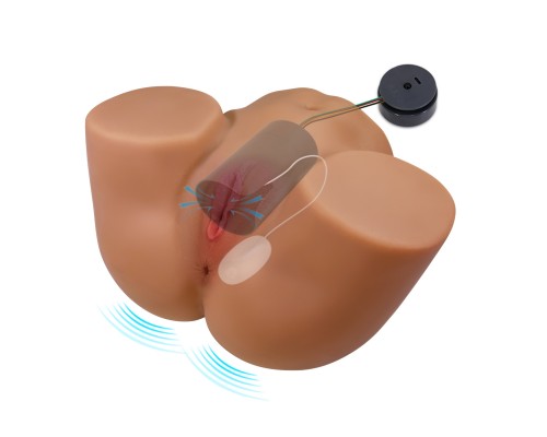 Мастурбатор полуторс Geriann, с вибрацией, эффектом всасывания, голосовым сопровождение