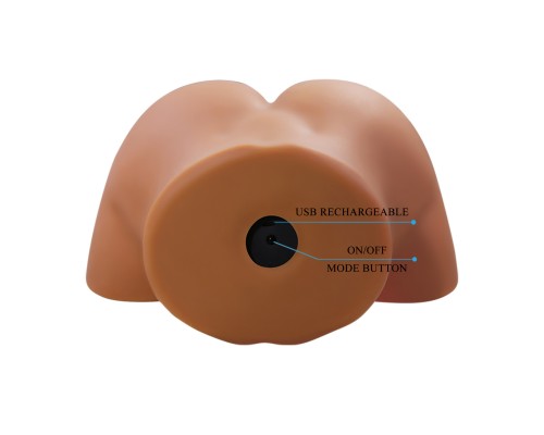 Мастурбатор полуторс Geriann, с вибрацией, эффектом всасывания, голосовым сопровождение