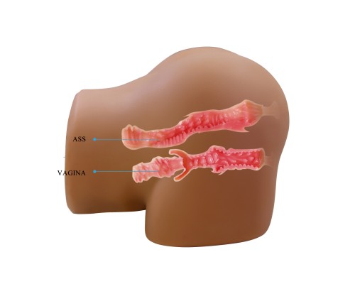 Мастурбатор полуторс Geriann, с вибрацией, эффектом всасывания, голосовым сопровождение