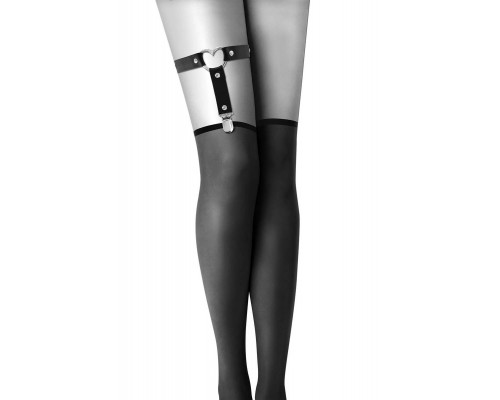 Гартер Bijoux Pour Toi с металлическим сердцем - стильный аксессуар для интимных нарядов