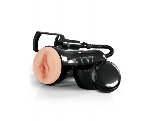 Мастурбатор вагина в тубе с вакуумной помпой Wet Pussies, Super Sucker XXL Stroker