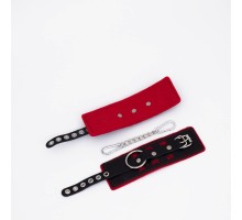 Наручники с красной строчкой SEX