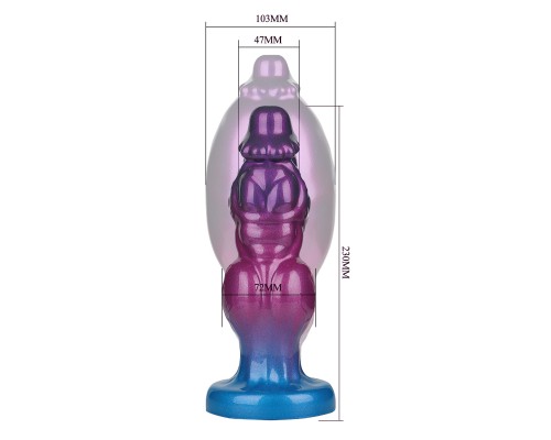 Rift Titan, фаллоимитатор, увеличивающийся в размере, серии Power Monsters, 24 см