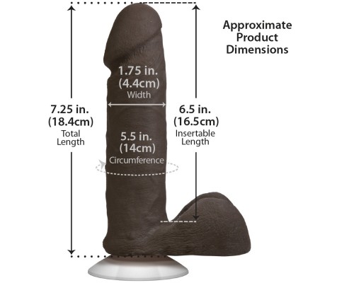 Фаллоимитатор реалистик на присоске 6 - Черный Realistic Cock Vac-U-Lock: купить онлайн с доставкой