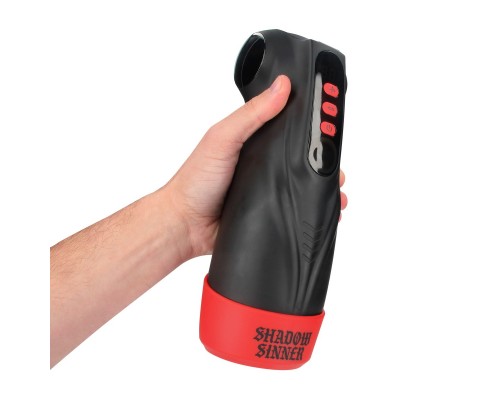 Интерактивный мастурбатор Masturs Shadow Sinner Raven. Вакуум, вибрация, подсветка.