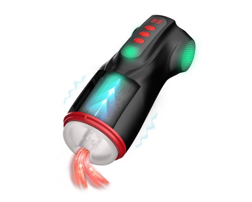 Интерактивный мастурбатор Masturs Shadow Sinner Raven. Вакуум, вибрация, подсветка.