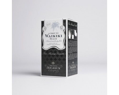 Массажное масло-свеча Petits Joujoux Waikiki Beach, 120 г, кокос и ананас