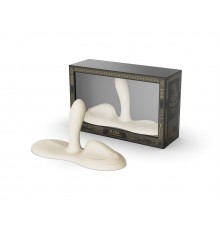 Виброподушка с функцией нагрева FLORA, белая