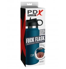 Мастурбатор загорелый в синей фляге FUCK FLASK