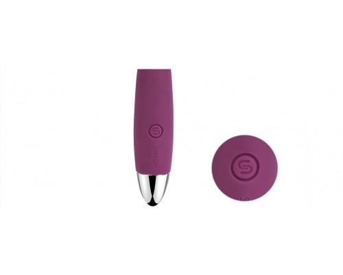 Coco Violet: гибкий и тонкий вибростимулятор, фиолетовый, с гладкой поверхностью