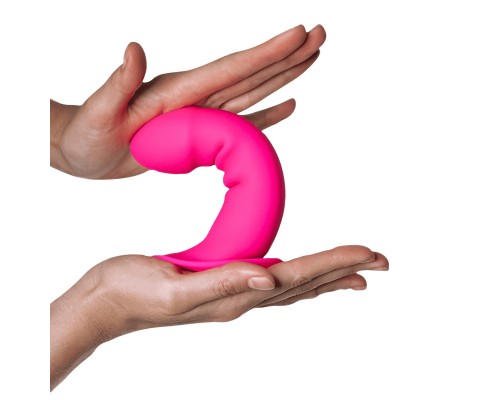 Дилдо на присоске с двойной плотностью Adrien Lastic Dildo Hitsens Dual Density S02 Pink