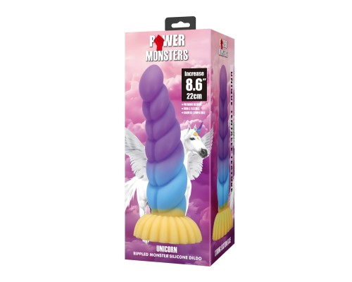 Unicorn, фаллоимитатор на присоске, серии Power Monsters, 22 см