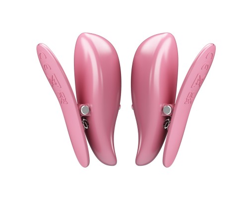 Виброзажимы на соски с пультом Cayley