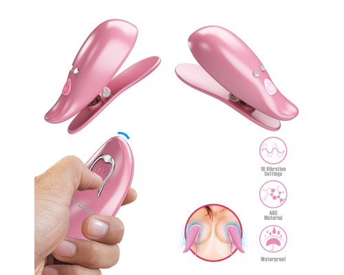 Виброзажимы на соски с пультом Cayley