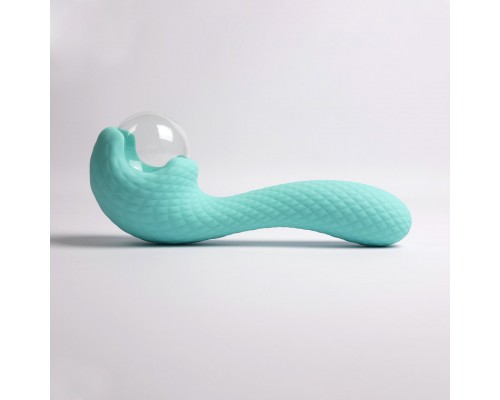 Вибромассажёр с деликатными токами, синий