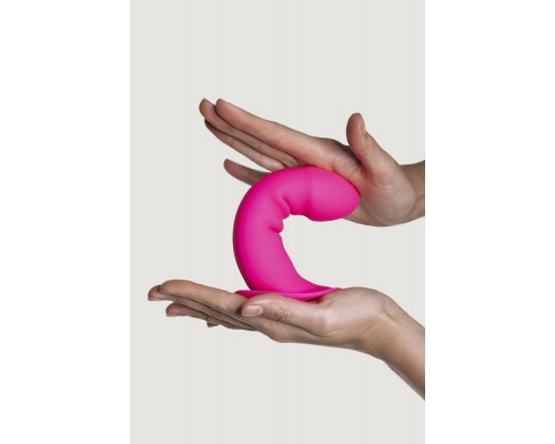 Дилдо на присоске с двойной плотностью Adrien Lastic Dildo Hitsens Dual Density S02 Pink