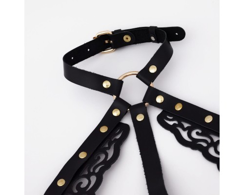 Портупея с резными элементами