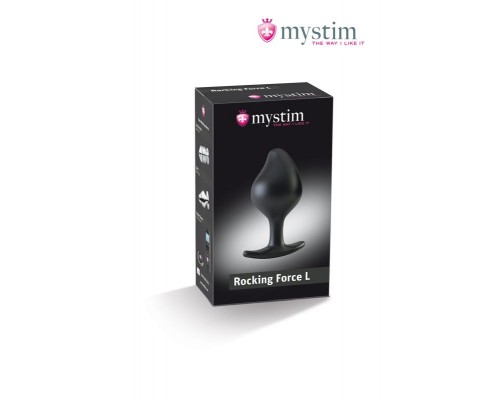 Анальная пробка с электростимуляцией Mystim e-stim butt plug Rocking Force L