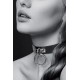 Чокер с кольцом черный COLLIER FETISH NOIR
