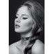 Чокер с кольцом черный COLLIER FETISH NOIR