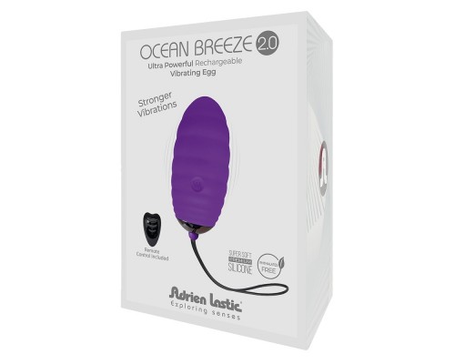Ocean Breeze 2.0  LRS виброяйцо с пультом ДУ фиолетовый