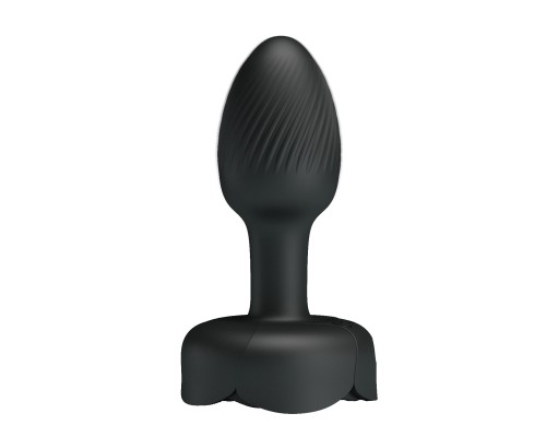 Анальная вибропробка с разноцветной подсветкой OLMAN