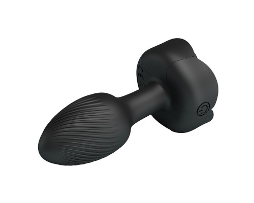 Анальная вибропробка с разноцветной подсветкой OLMAN