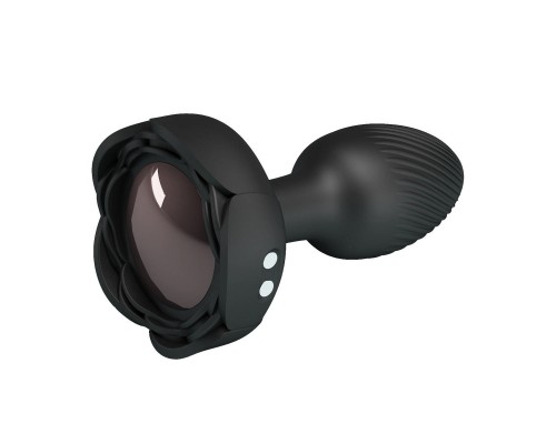 Анальная вибропробка с разноцветной подсветкой OLMAN