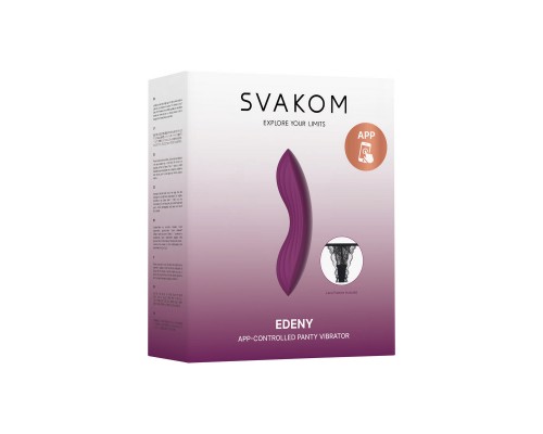 Edeny фиолетовый клиторальный стимулятор с управлением через приложение – новинка для максимального удовольствия!