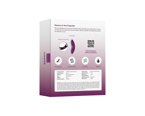 Edeny фиолетовый клиторальный стимулятор с управлением через приложение – новинка для максимального удовольствия!