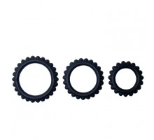 Набор из 3х ребристых эреционных колец TITAN