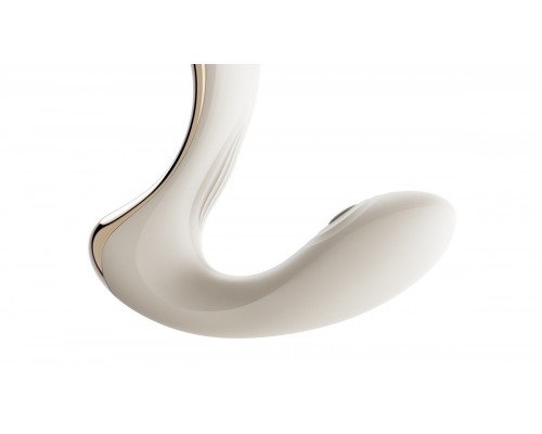 Вибромассажёр зоны G с пульсацией, вакуумной стимуляцией и функцией нагрева TALIS, белый