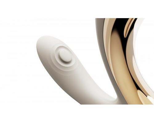 Вибромассажёр зоны G с пульсацией, вакуумной стимуляцией и функцией нагрева TALIS, белый