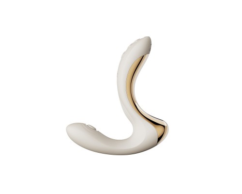 Вибромассажёр зоны G с пульсацией, вакуумной стимуляцией и функцией нагрева TALIS, белый