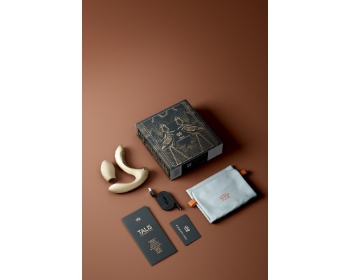 Вибромассажёр зоны G с пульсацией, вакуумной стимуляцией и функцией нагрева TALIS, белый