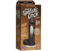 Фаллоимитатор реалистик на присоске 6 - Черный Realistic Cock Vac-U-Lock
