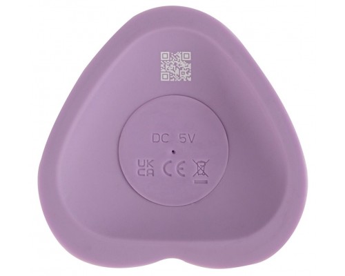 Вибростимулятор на присоске Heart Guy, фиолетовый