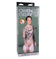 Фаллоимитатор с мошонкой на съемной присоске Owen Gray Signature Cocks