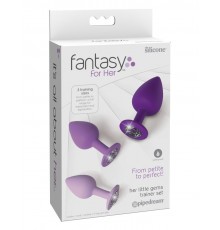 Набор анальных пробок со стразами Fantasy For Her Her Little Gems Trainer Set