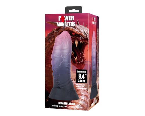 Dreadful Fiend, фаллоимитатор на присоске, серии Power Monsters, 24 см
